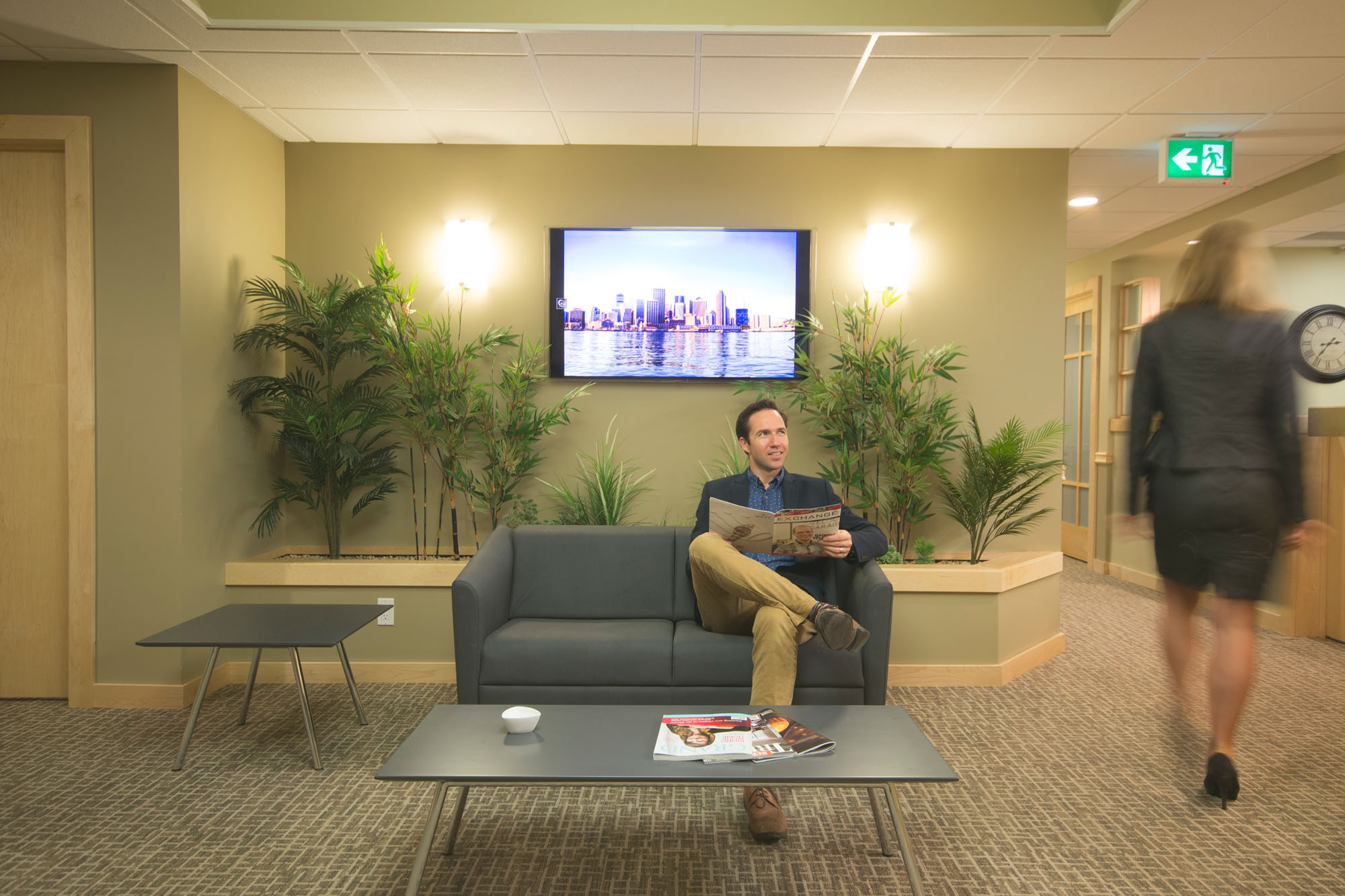 Professional waiting area at Chameleon Business Centres